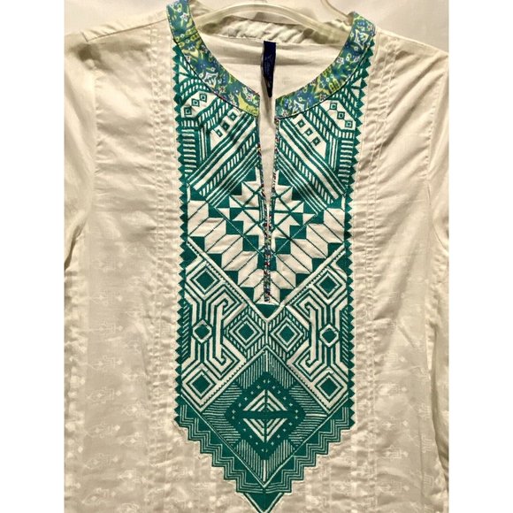 Ethnic By Outfitters Woman Kurti Kurta top XS 17” Armpit To Armpit 39” Long - Picture 3 of 8